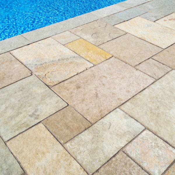 kota brown pool copings and paving