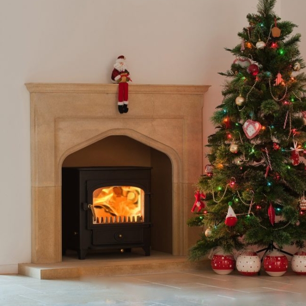 Christmas fireplace