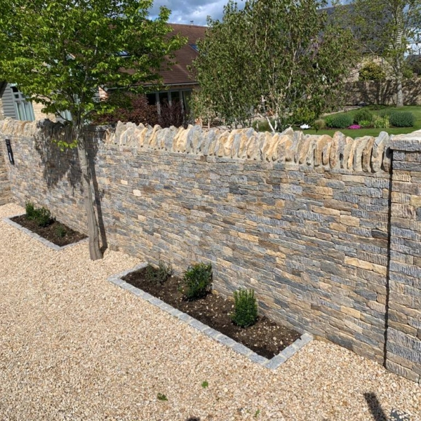Dressed Purbeck Drystone Walling