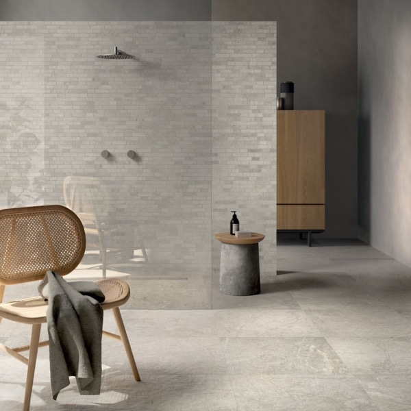 white worn mosaic porcelain stoneworld