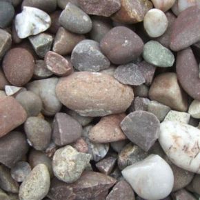 A collection of Staffordshire pink stones and gravel from Stoneworld Oxfordshire