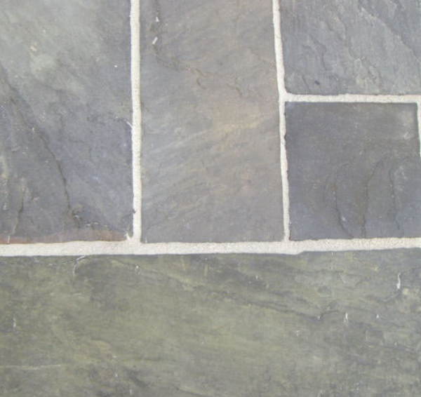 Black Sandstone hand cut paving