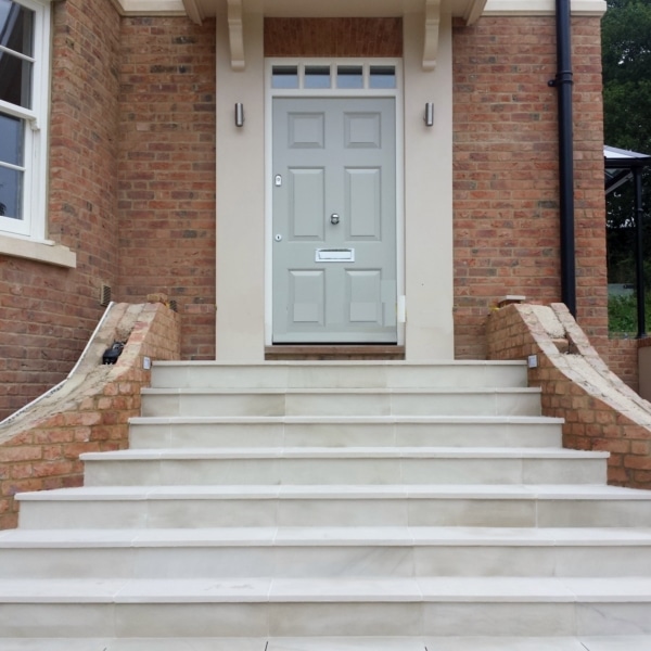 Sawn White Steps