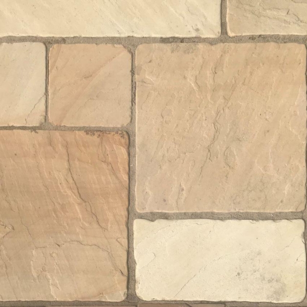 Fossil Mint Tumbled Paving Swatch