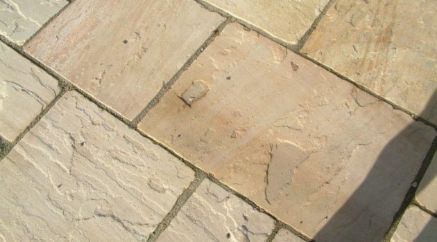 Fossil Mint tumbled paving