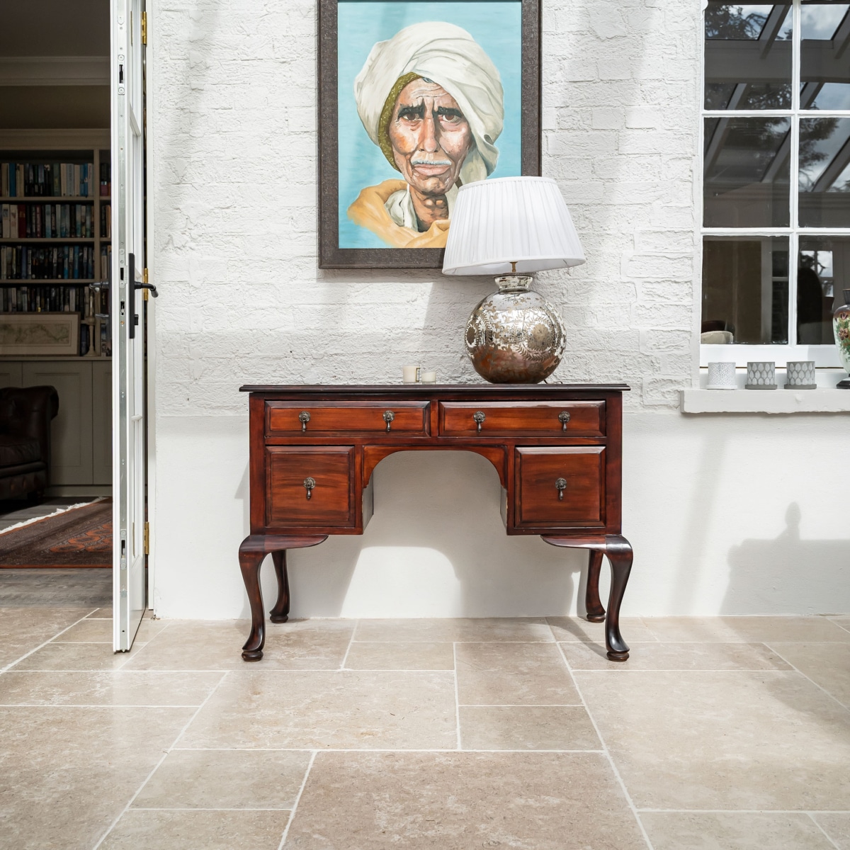 La Roche Acid-Etched Stoneworld interior flooring