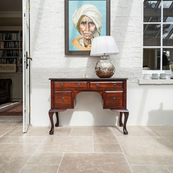 La Roche Acid-Etched Stoneworld interior flooring