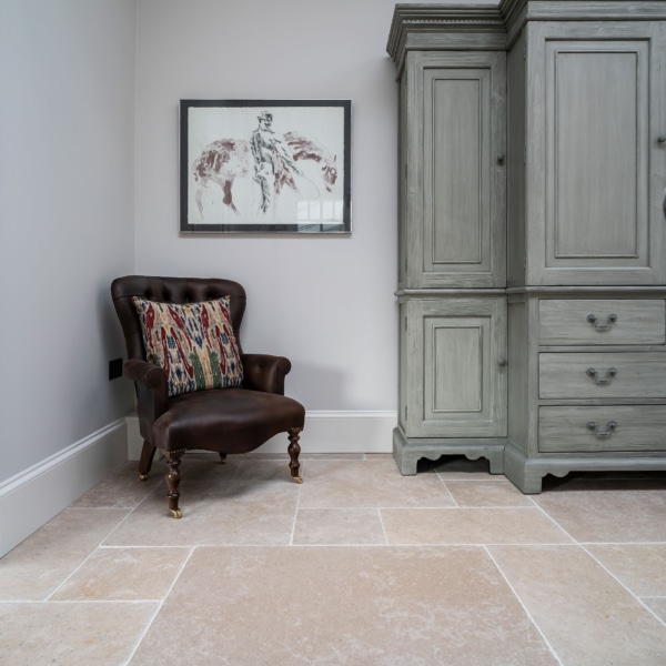 La Roche acid etched interior flooring