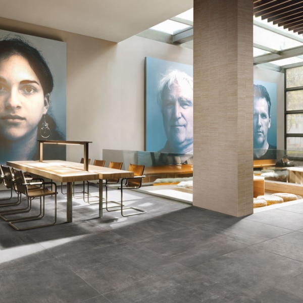Icon Jet Black porcelain tiles
