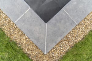 Black limestone pool copings Stoneworld Oxfordshire