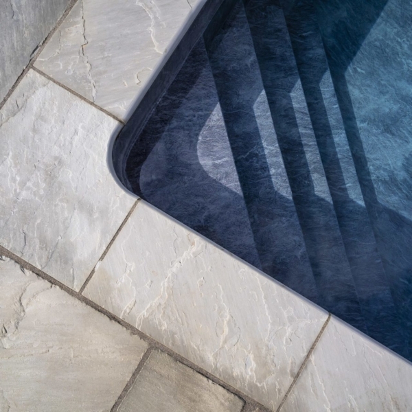 Kandla Grey Tumbled Pool Copings