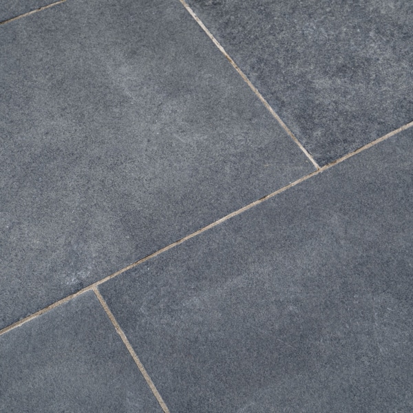Black Limestone Sawn Edge Paving