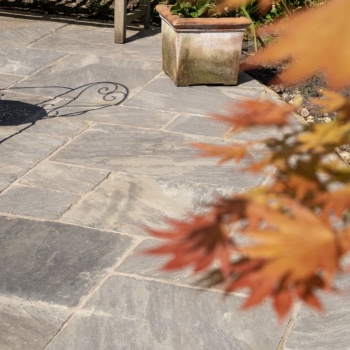 Black Sandstone Tumbled Paving