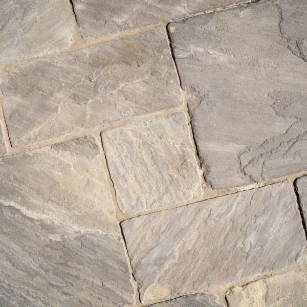 Black Sandstone Tumbled Paving