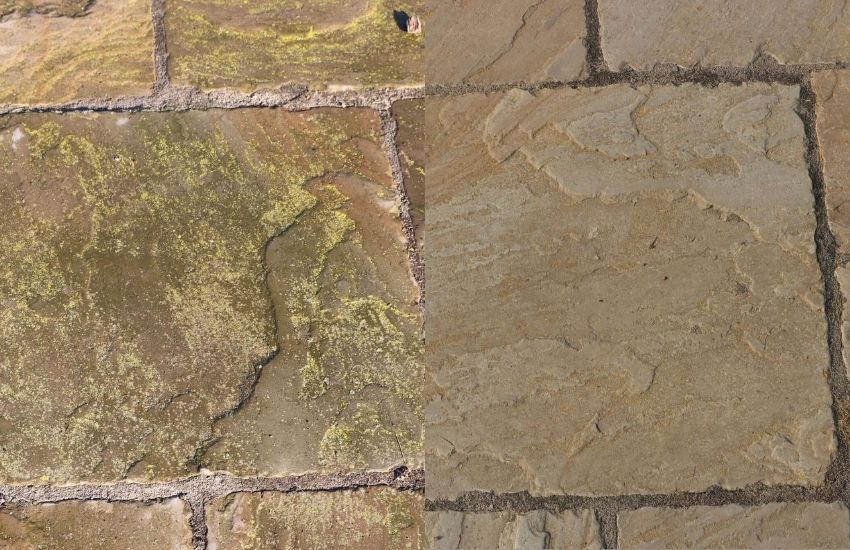 How do I remove green algae from my patio? Stoneworld Oxfordshire