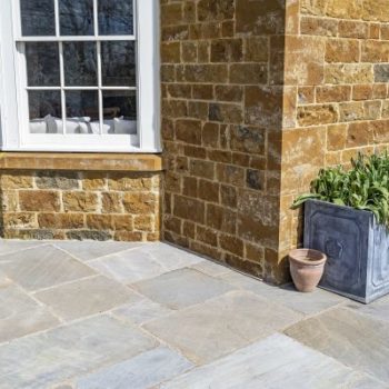 Black Sandstone Tumbled Paving