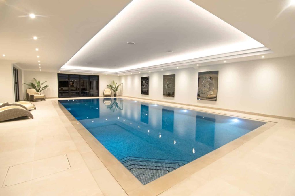 White Mint indoor pool