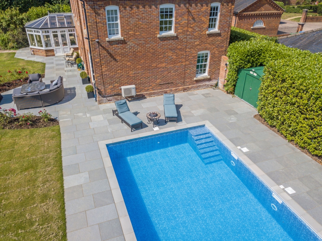 Natural stone pool copings and paving from Stoneworld Oxfordshire