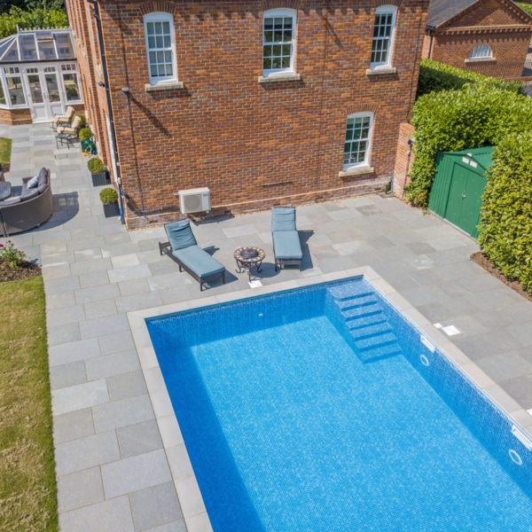 kandla grey coping and tundra grey limestone handcut