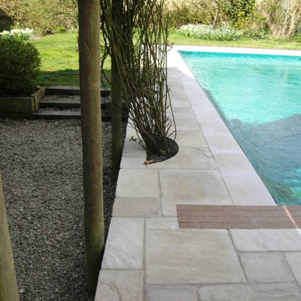 Fossil Mint Hand-Cut Pool Copings