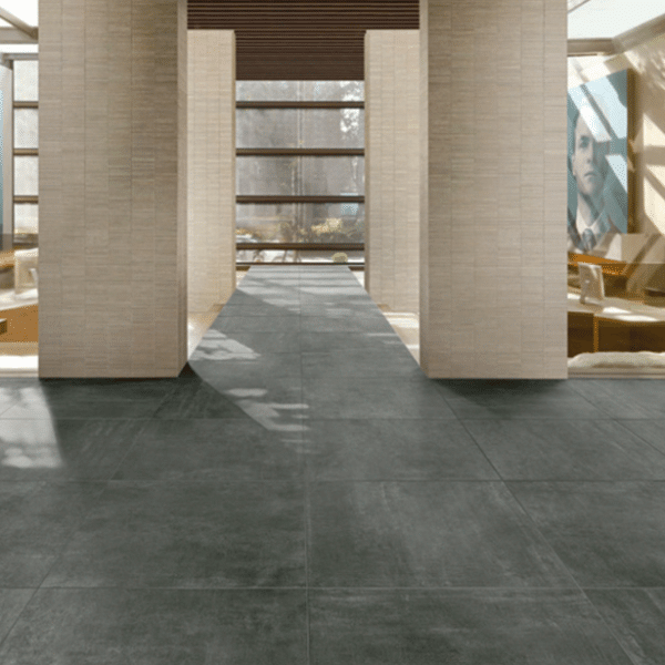 Icon Jet Black porcelain tiles
