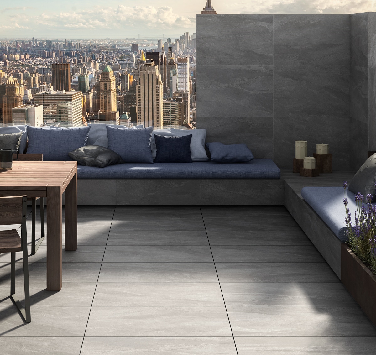 dust board porcelain paving