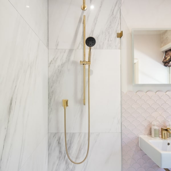Porcelain shower wall