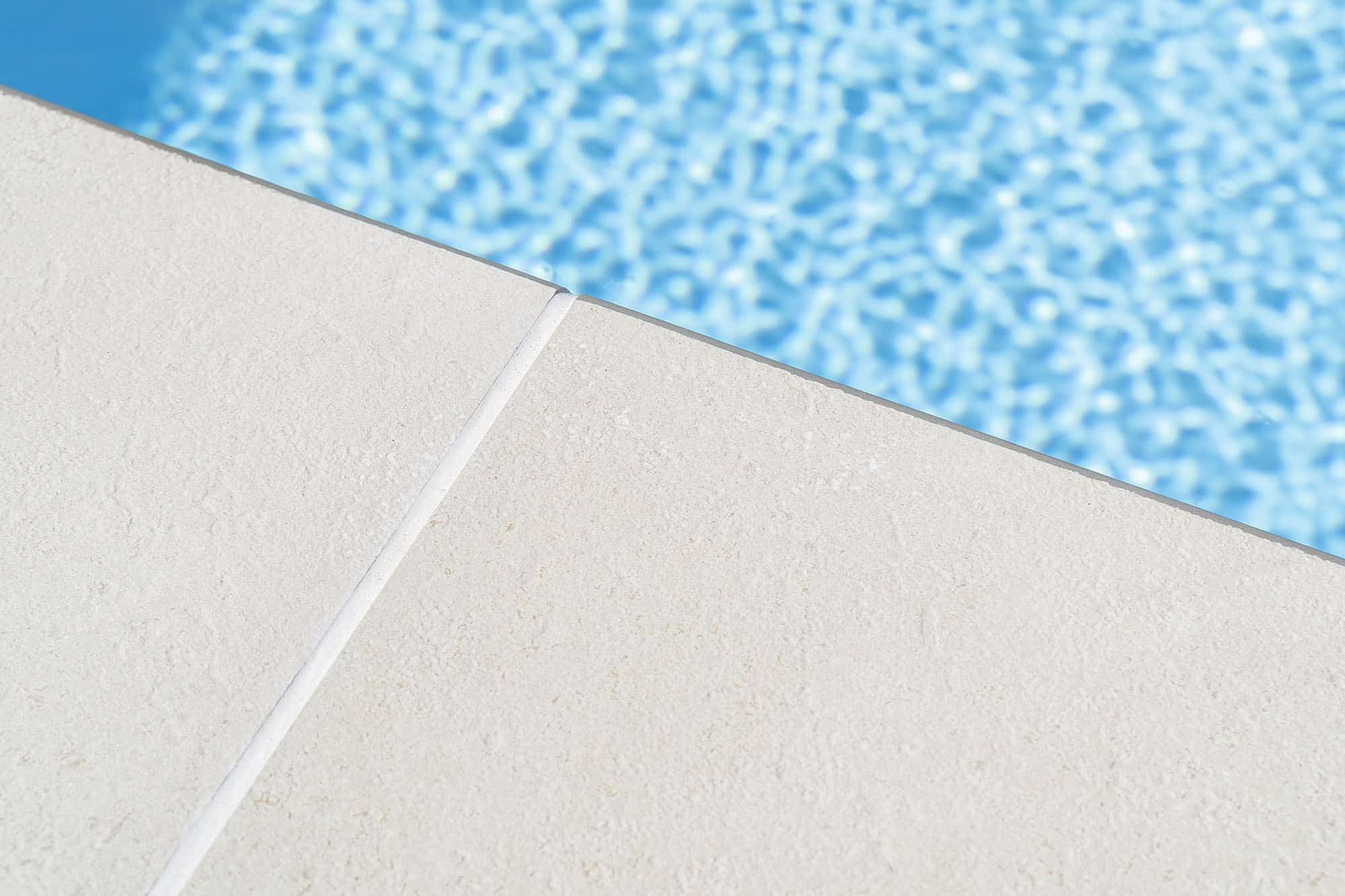 Dune Cream porcelain swimming pool - Stoneworld Oxfordshire