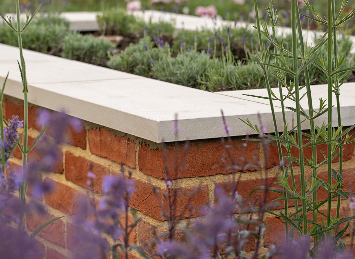 Milton Bullnosed Sandstone Sawn and Sandblasted Pool Copings