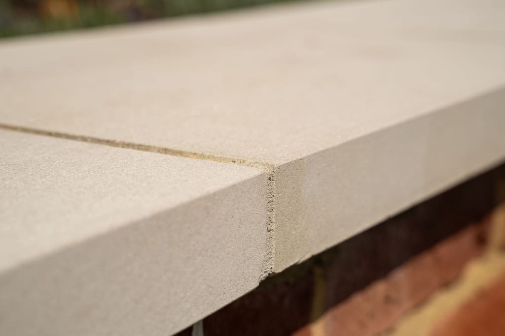 Milton Bullnosed Sandstone Sawn and Sandblasted Pool Copings