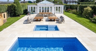 moleanos limestone pool copings paving