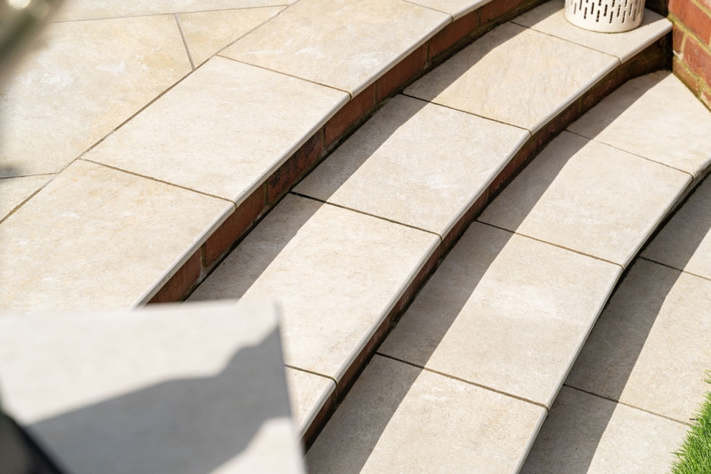 eshott beige porcelain paving