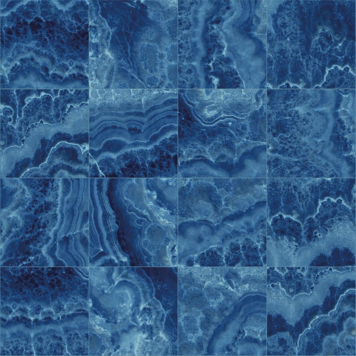 Azure Cobalt Porcelain Panel