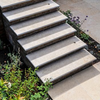 Bespoke natural stone steps crafted and installed by Stoneworld Oxfordshire