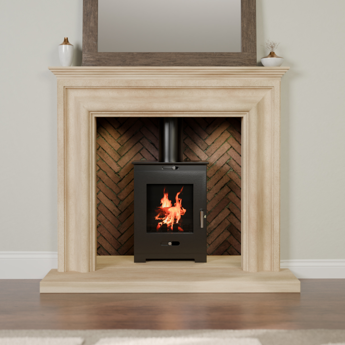 Park Lane Radiance Bathstone Fireplace