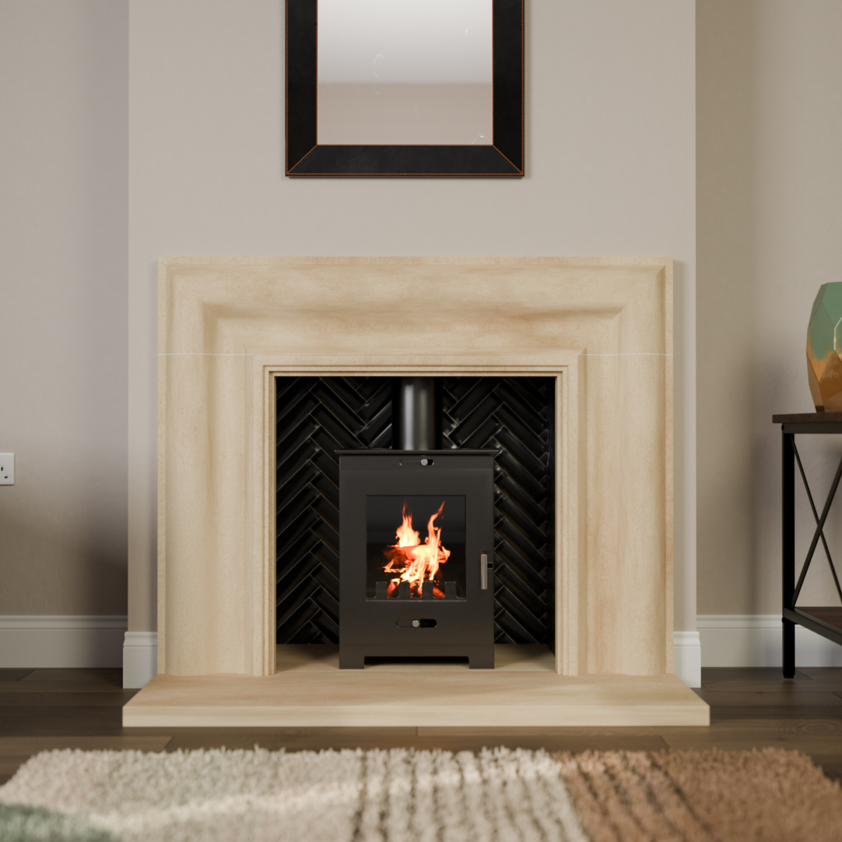 Park Lane Mayfair Bathstone Fireplace