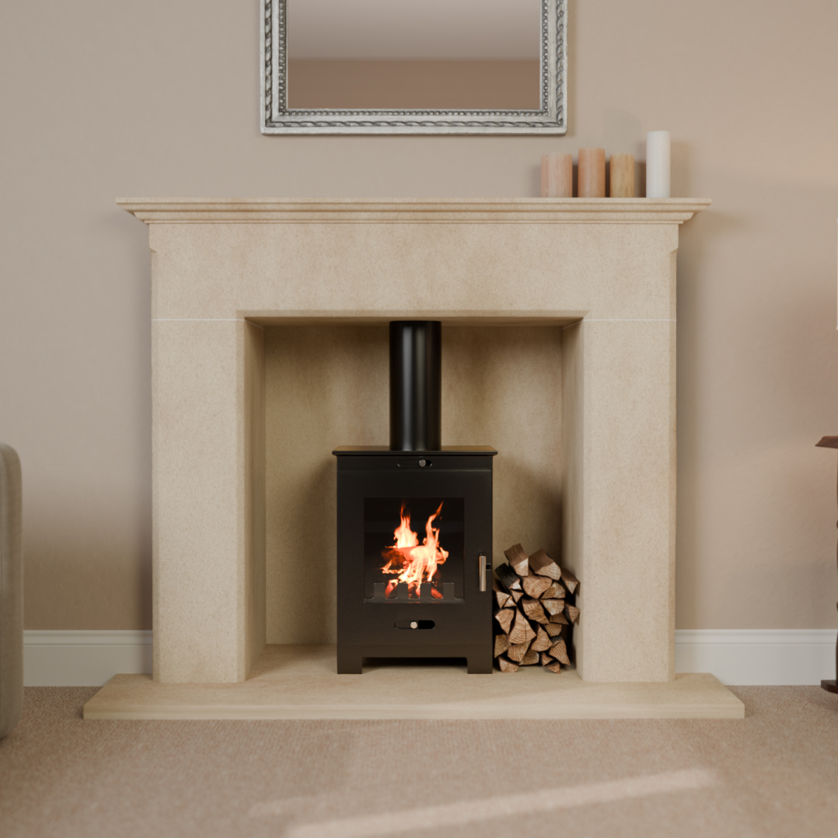 Park Lane Aurora Bathstone Fireplace