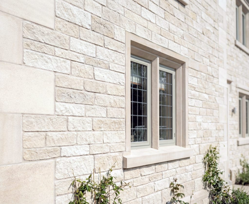 Stone Block Cropped Bath Stone Walling - Sawn & Cropped - Stoneworld