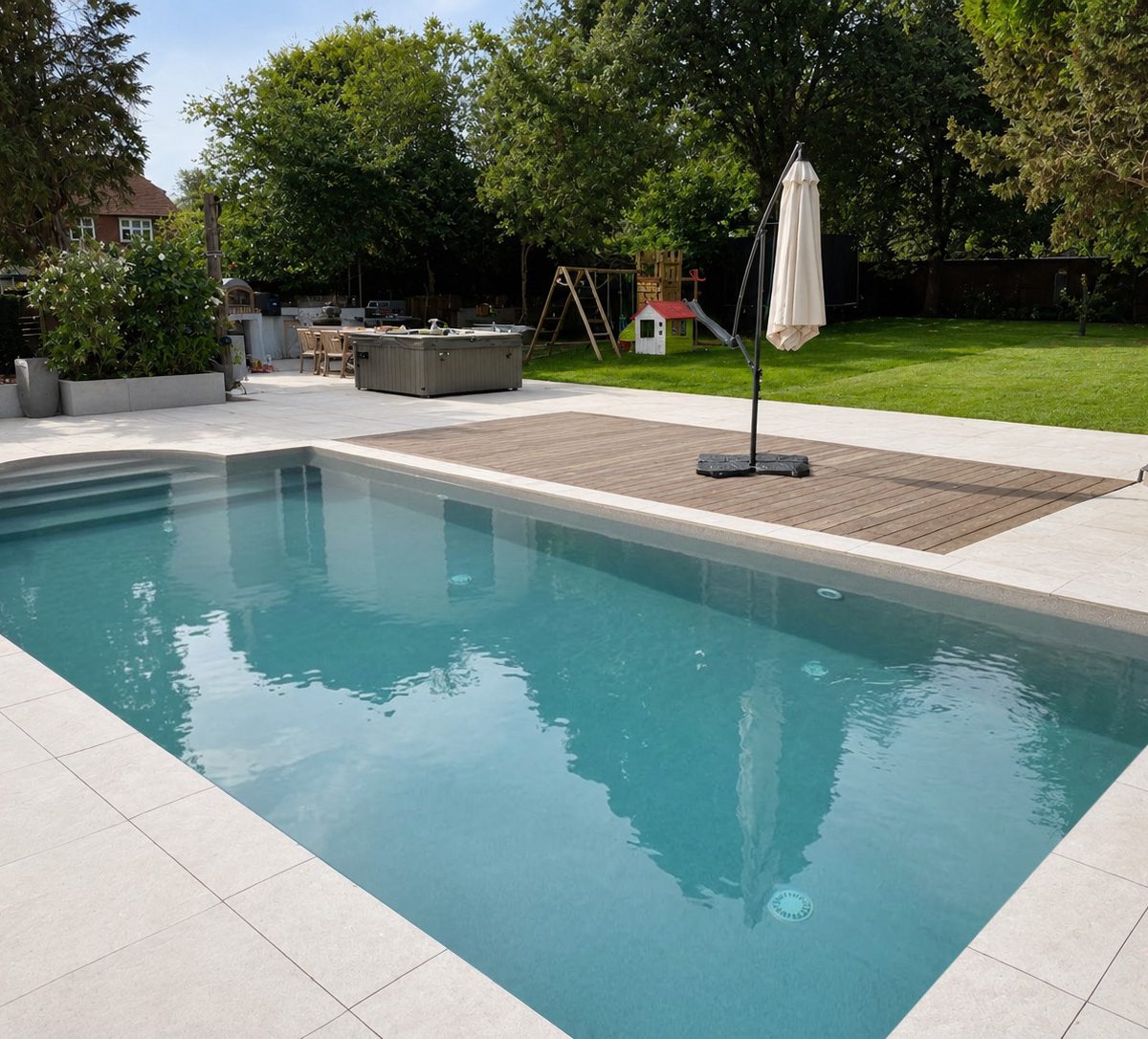 Eshott White Porcelain Pool Surround
