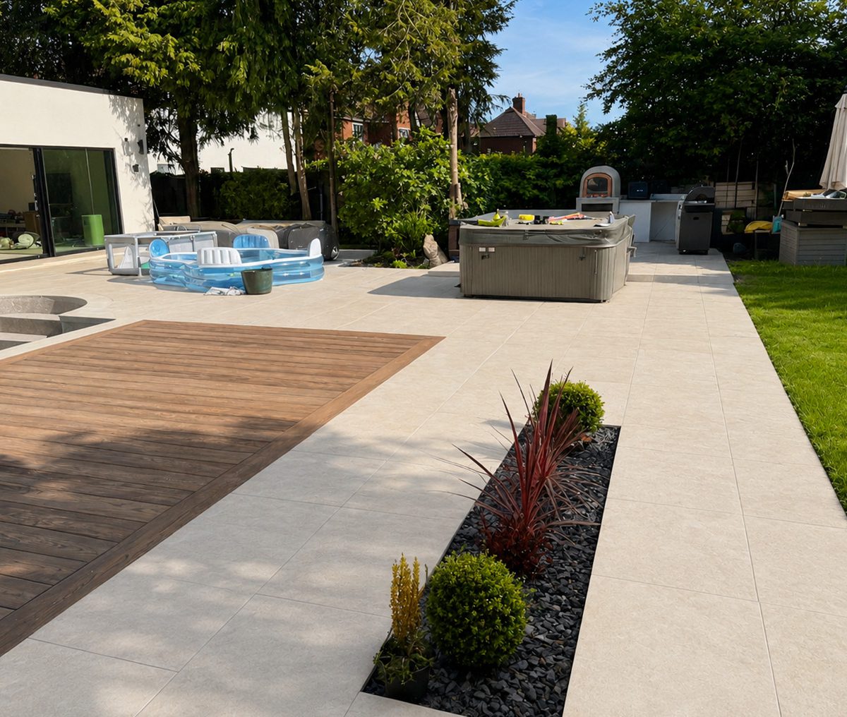Eshott White Porcelain Patio